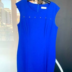 Blue shift dress